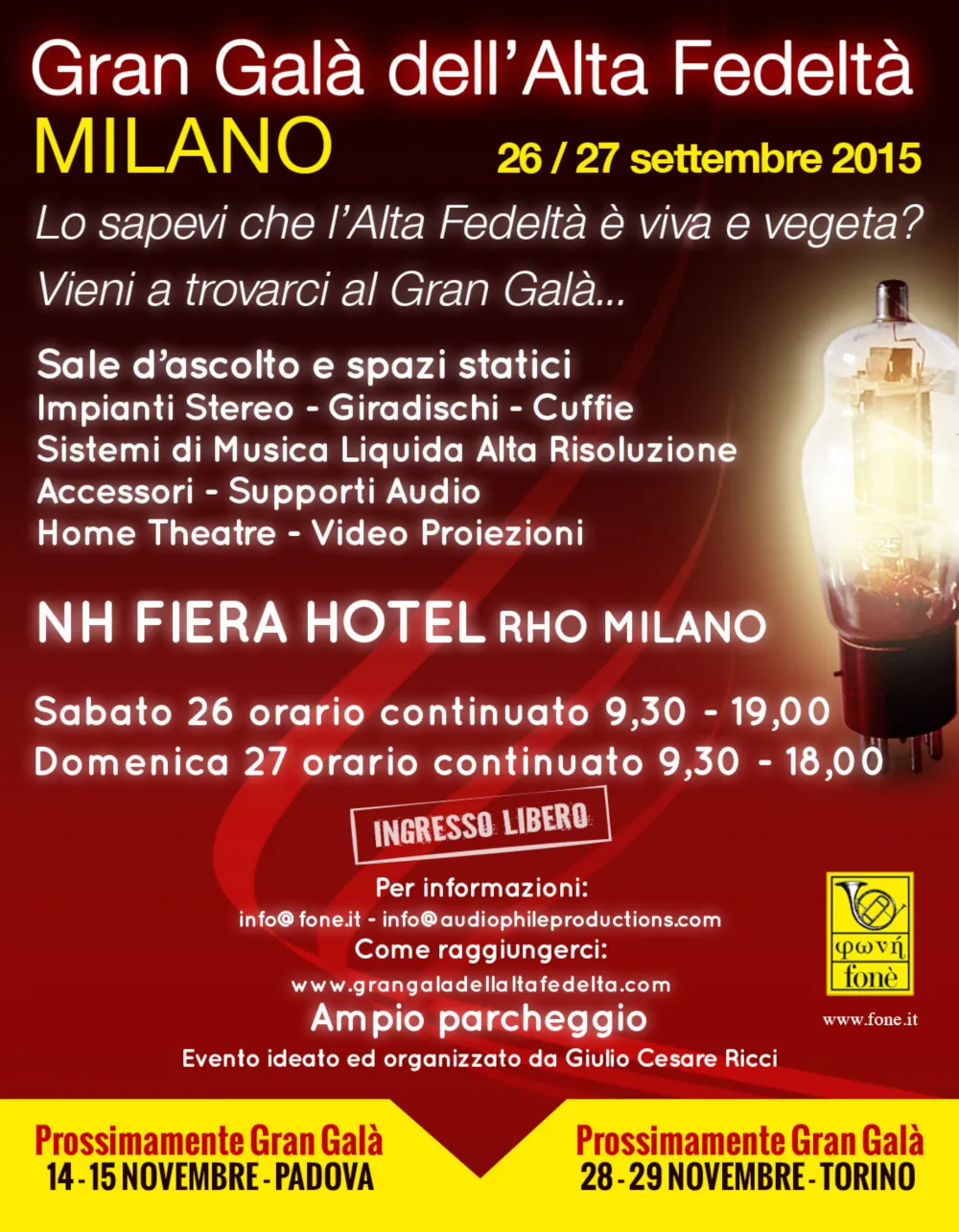 evento musicale gran gala milano 2015