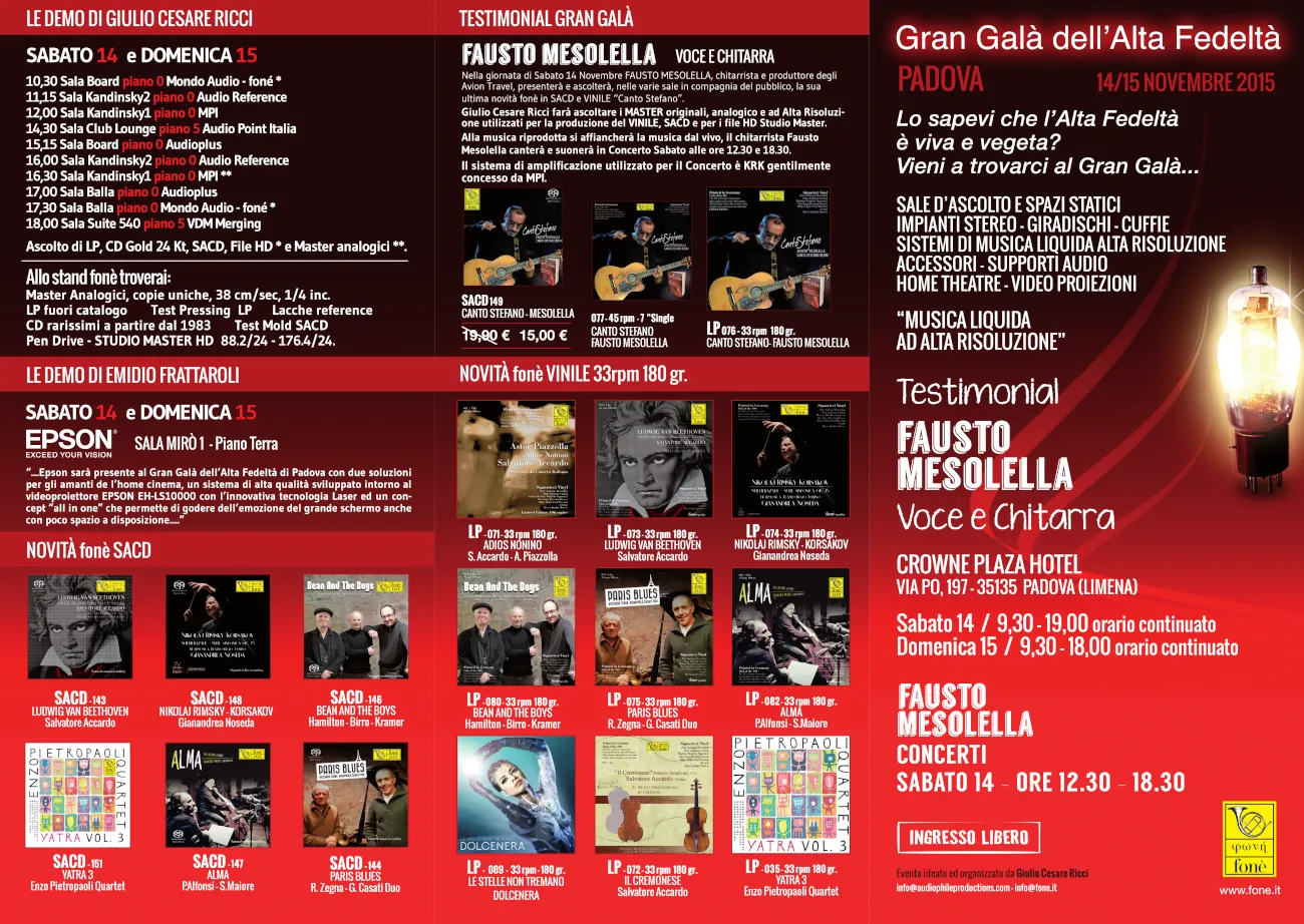 Eventi musicali in alta risoluzione