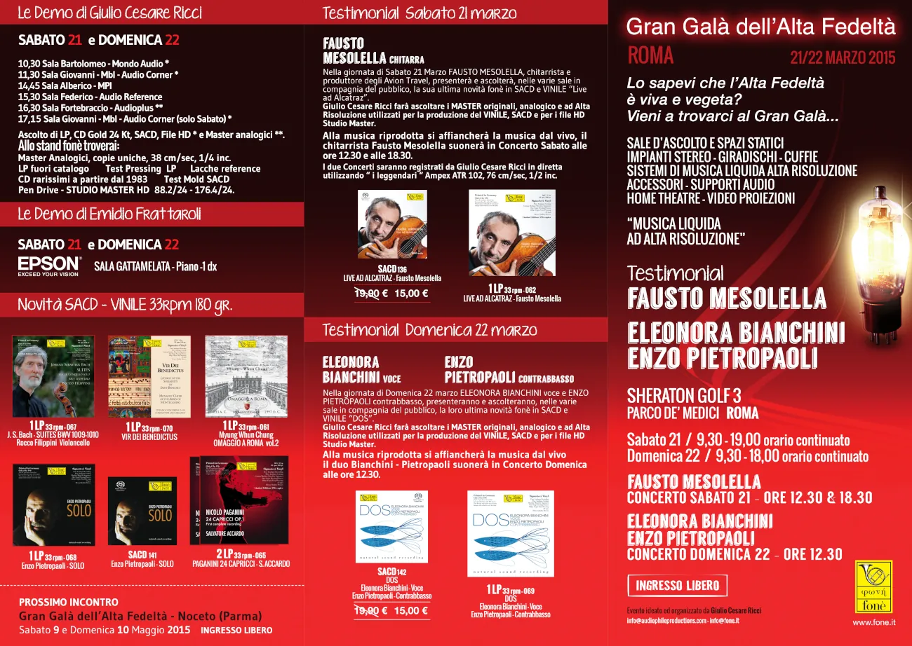 Eventi musicali in alta risoluzione