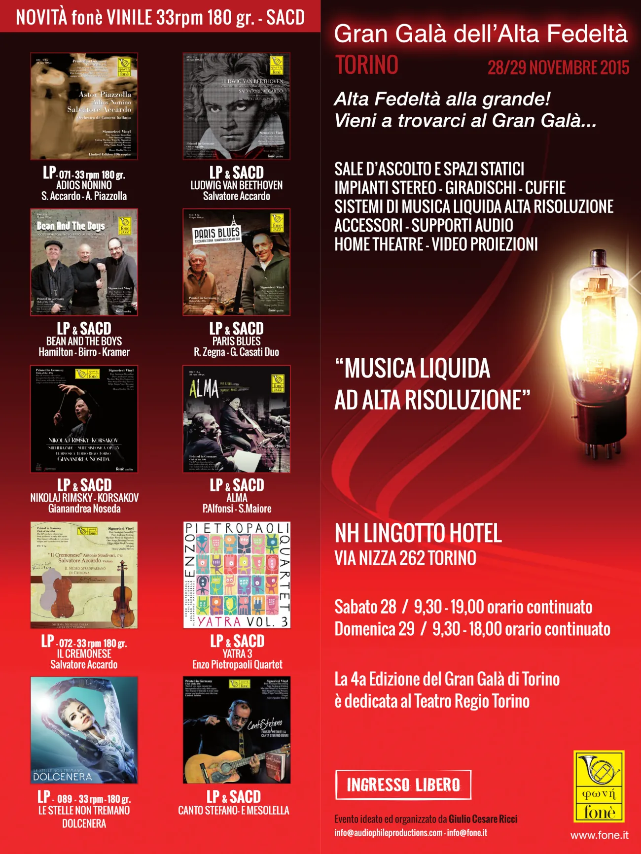 Eventi musicali in alta risoluzione