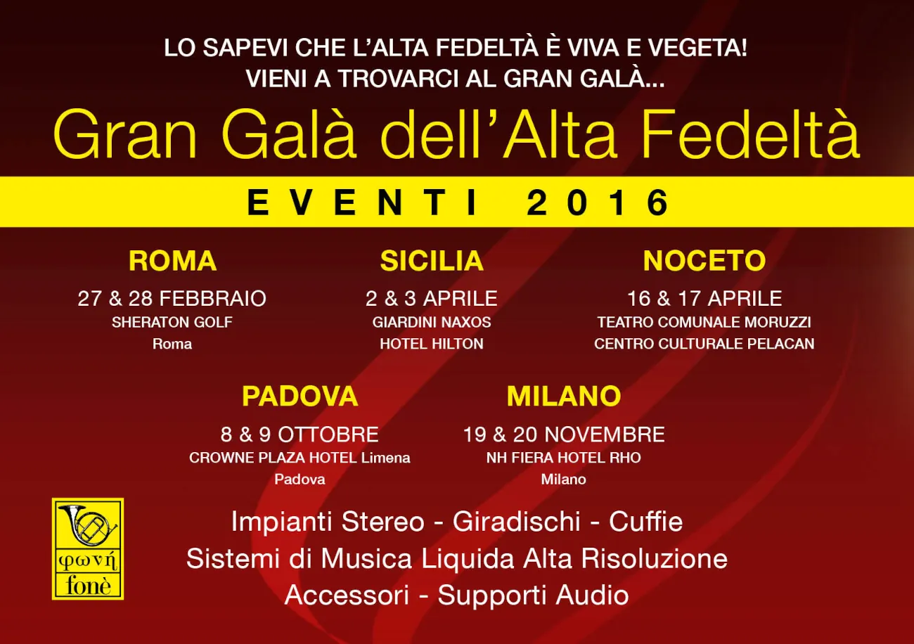 eventi musicali gran gala 2016