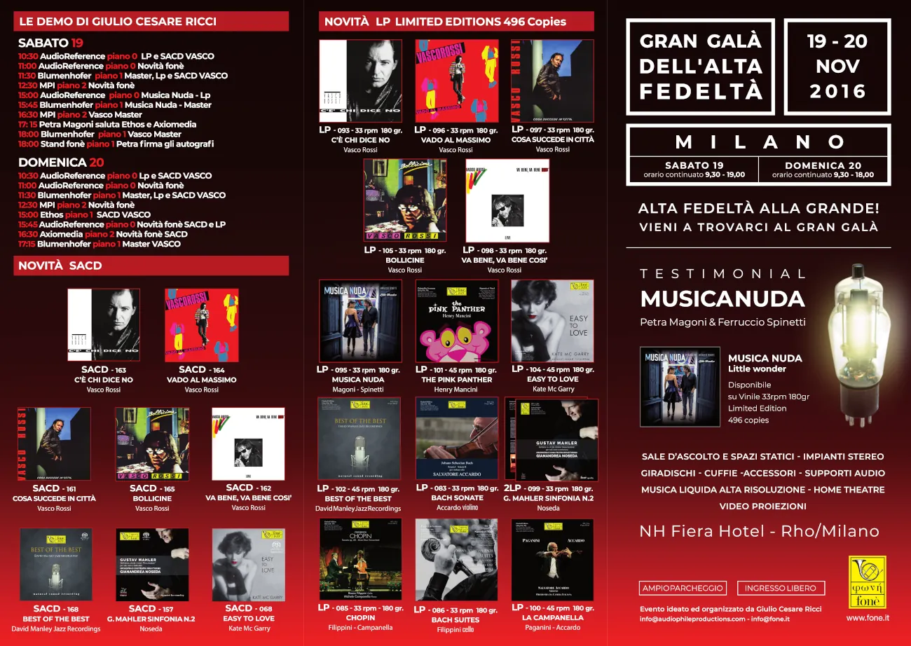 Eventi musicali in alta risoluzione